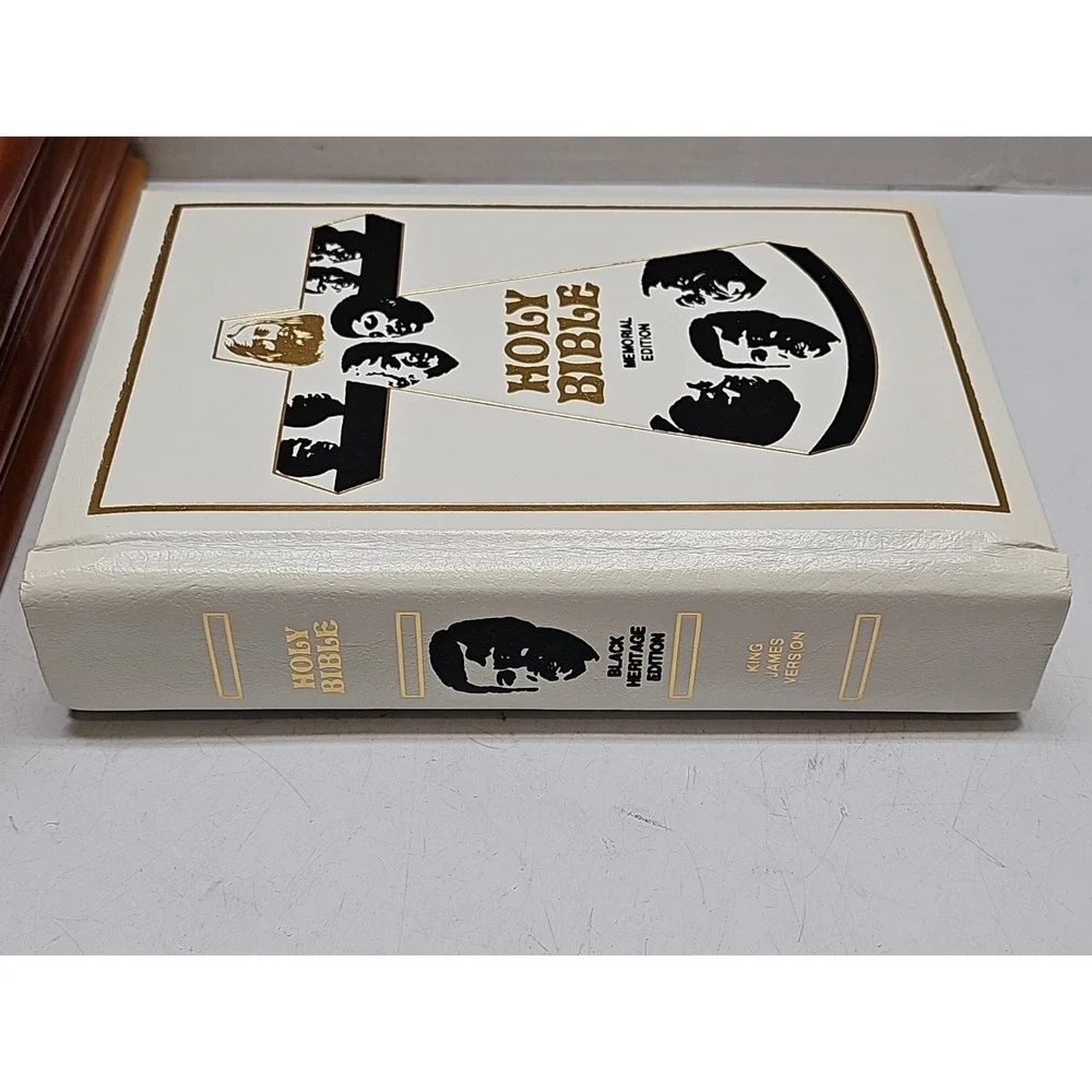 Holy Bible Black Heritage Edition, King James Version, Used, 1976 W/ Cedar Box